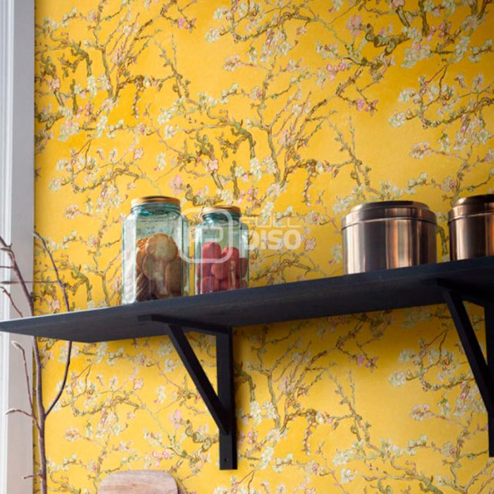 17143 Amarillo - Papel Tapiz Van Gogh BN - Imagen 2