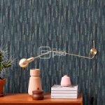 17962 Turquesa, Azul, Dorado, Naturel - Papel Tapiz Curious BN - Imagen 2