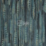 17962 Turquesa, Azul, Dorado, Naturel - Papel Tapiz Curious BN