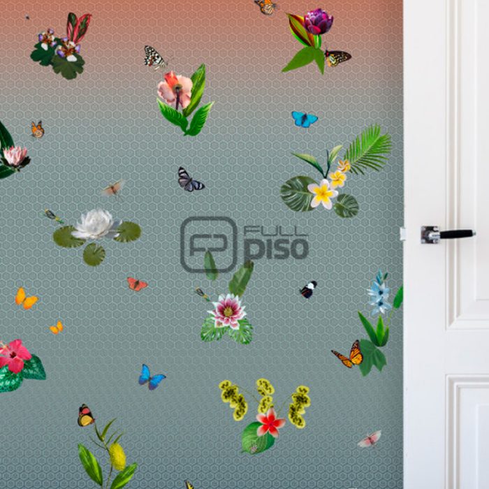 200289 Azul, Multicolor - Papel Tapiz Dimensions BN - Imagen 2