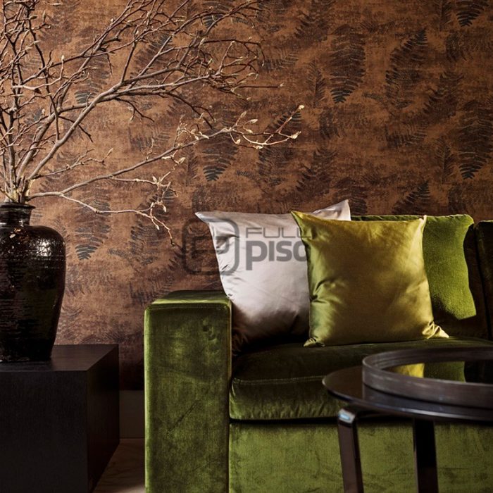 218451 Marrón, Verde - Papel Tapiz Loft BN - Imagen 2