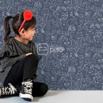 219253 Rosa, Negro - Papel Tapiz Smalltalk BN - Imagen 2
