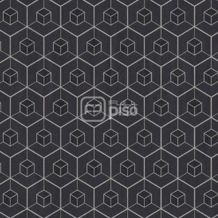 219561 Negro, Plata - Papel Tapiz Dimensions BN