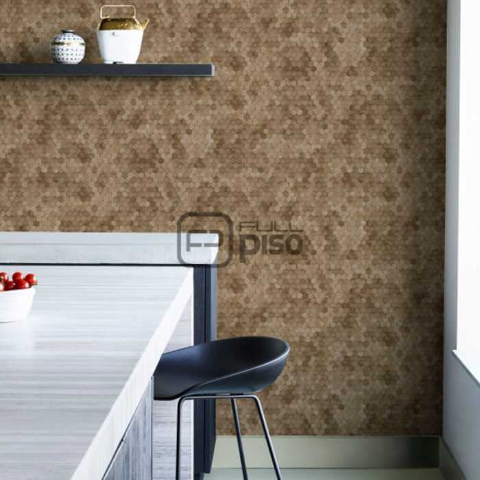 219587 Marron, Beige - Papel Tapiz Dimensions BN - Imagen 2