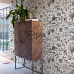 219920 Blanco, Gris - Papel Tapiz Riviera Maison BN - Imagen 2