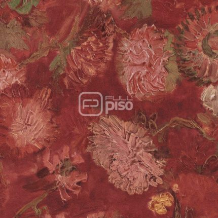 220000 Rojo, Multicolor - Papel Tapiz Van Gogh BN