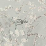220060 Gris, Plata, Verde - Papel Tapiz Van Gogh BN