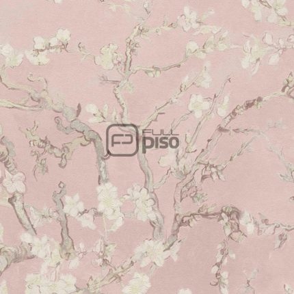 220061 Rosa, Verde - Papel Tapiz Van Gogh BN