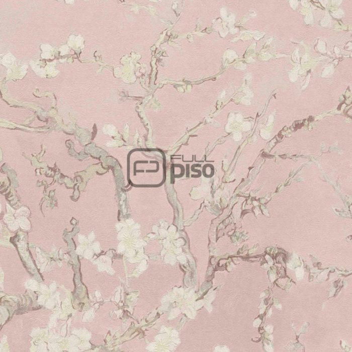 220061 Rosa, Verde - Papel Tapiz Van Gogh BN - Imagen 1