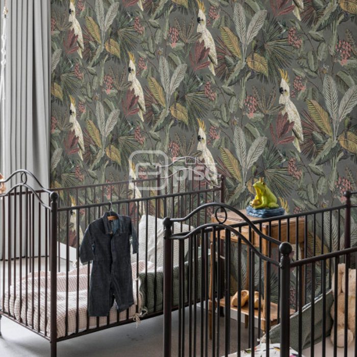 220123 Negro, Antracita, Multicolor - Papel Tapiz Panthera BN - Imagen 2