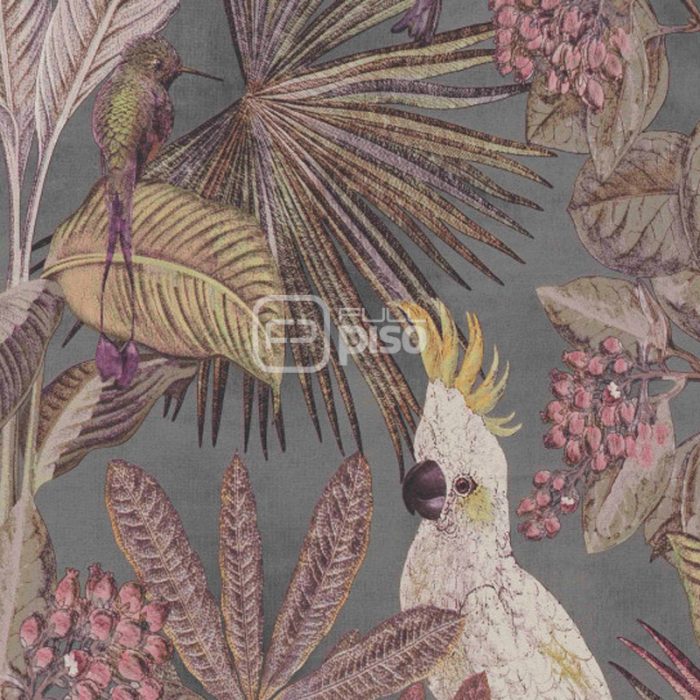 220123 Negro, Antracita, Multicolor - Papel Tapiz Panthera BN - Imagen 1