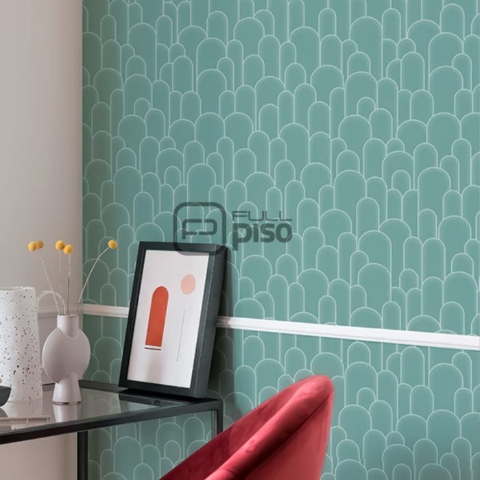 220204 Verde, Azul - Papel Tapiz Milano BN - Imagen 2