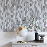 220213 Gris, Azul, Multicolor - Papel Tapiz Milano BN - Imagen 2