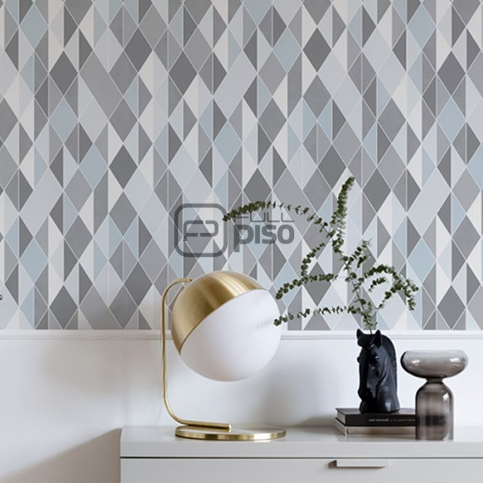 220213 Gris, Azul, Multicolor - Papel Tapiz Milano BN - Imagen 2