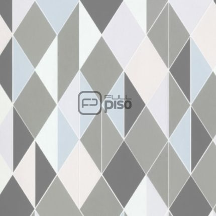 220213 Gris, Azul, Multicolor - Papel Tapiz Milano BN