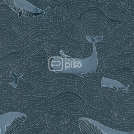 220733 Negro, Antracita, Azul, Gris - Papel Tapiz Doodleedo BN