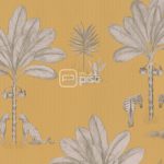 220753 Amarillo, Vainilla, Gris - Papel Tapiz Doodleedo BN