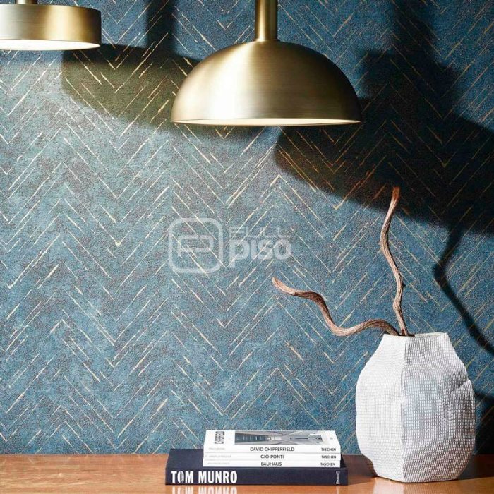 32038 Turquesa, Dorado - Papel Tapiz Memento Marburg - Imagen 2