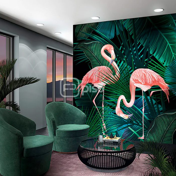 46703 Rosado, Verde - Papel Tapiz Mural Smart Art Marburg - Imagen 2