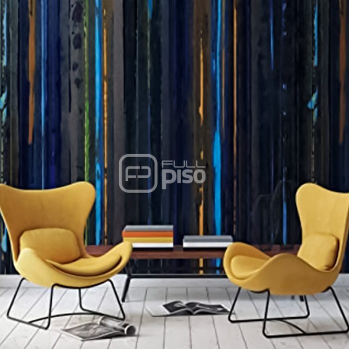 46729 Azul, Verde, Amarillo - Papel Tapiz Mural Smart Art Marburg - Imagen 2