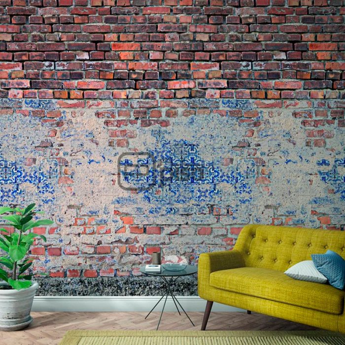 47253 Marrón, Azul - Papel Tapiz Mural Smart Art Marburg - Imagen 2